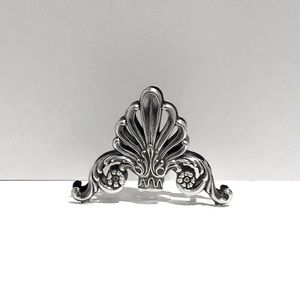 Silver Plated napkin holder.